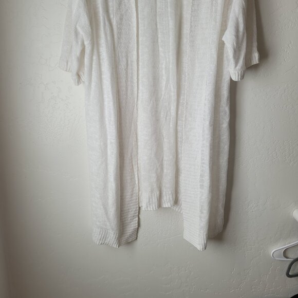 Lane Bryant Plus Size Open Front Short Sleeve Cardigan - Picture 3 of 7